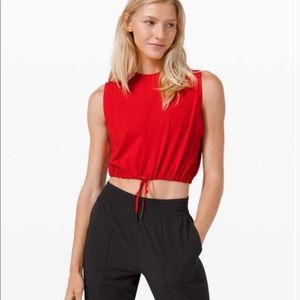 Lululemon Cropped Drawstring Tank